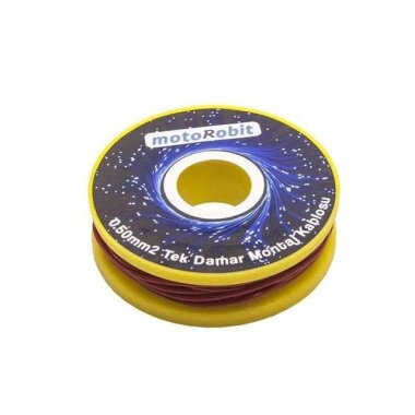 0.50 mm2 Kırmızı Tek Damar Montaj Kablosu - 10 Metre - Görsu Elektronik
