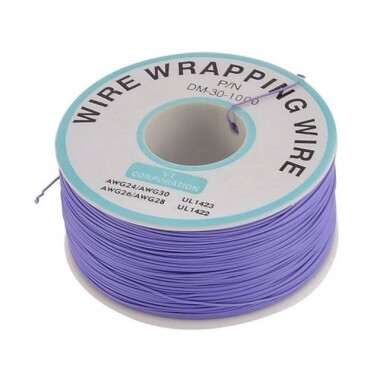 0.5mm Bakır Tel 30AWG 230m Mor - 2