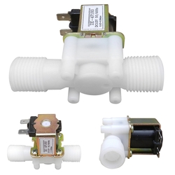 1/2'' 12V DC NC Plastik Su Solenoid Vana - 1
