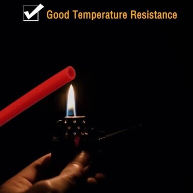 1 Metre Kırmızı Esnek Kauçuk Şeffaf Hortum - Slikon Tüp ID 5mm X 8mm OD - 4