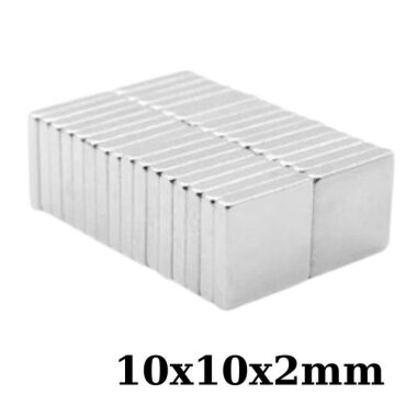 10x10x2mm Neodyum Güçlü Mıknatıs - Neodim Magnet - Görsu Elektronik
