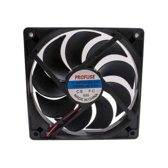 120x120x25mm 24V 0.25A Fan 2 Kablolu - 1