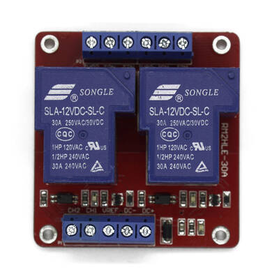 12V / 30A 2 Kanal Röle Kartı (Geliştirme Kartlarıyla Uyumlu) - 1