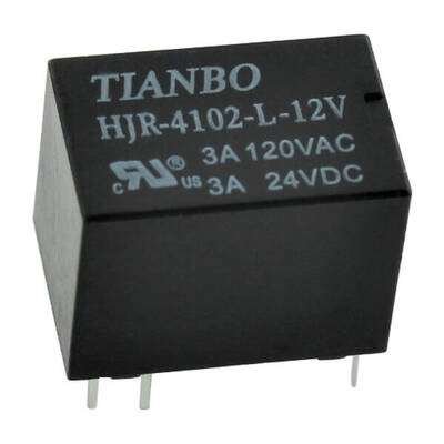 12V 3A Tianbo Röle - HJR4102-L-12VDC-S-Z - 1