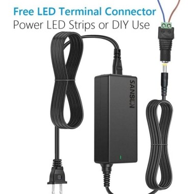 12V 5A 60W AU Fişli Çift Kablolu Entegre Güç Adaptörü - 4