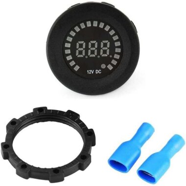 12V Araç Akü Kapasite Göstergesi 5-36V Voltmetre - 3