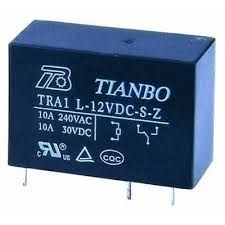 12V Tek Kontak Tianbo 4051 (12V 10A) - TRA1-L-12VDC-S-Z - Tianbo
