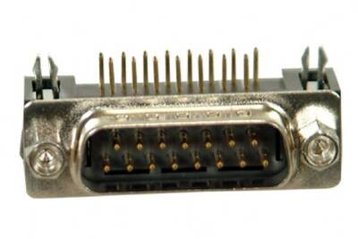 15 Pin Erkek D-Sub Konnektör - 90 Derece