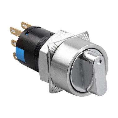 16X-P1 16mm Anahtarlı Mandal Buton 2NO+2NC - WDELE