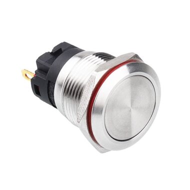 19A-P1Z 19mm Düz Anahtarlı Metal Buton - WDELE
