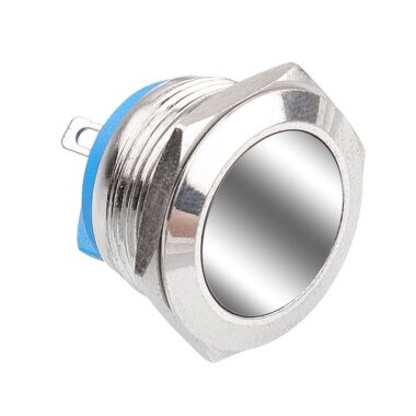 19G-P1 19mm Düz Yaylı Metal Buton - WDELE