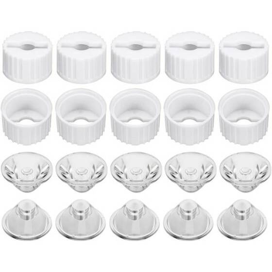 20mm Power LED Lensi 15 Derece Beyaz Düz Kafalı (1W 3W 5W RGB LED ile Uyumlu) - 1