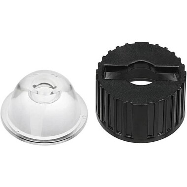 20mm Power LED Lensi 5 Derece Siyah Düz Kafalı (1W 3W 5W RGB LED ile Uyumlu) - 3