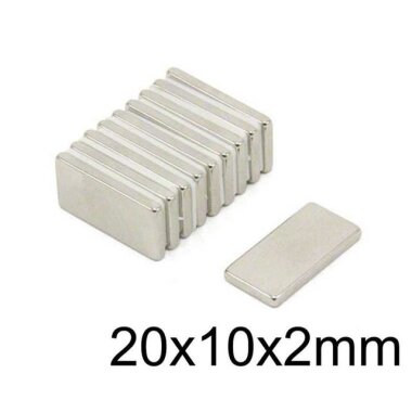 20X10x2mm Neodyum Güçlü Mıknatıs - Neodim Magnet - Görsu Elektronik