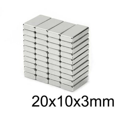 20X10x3mm Neodyum Güçlü Mıknatıs - Neodim Magnet - Görsu Elektronik