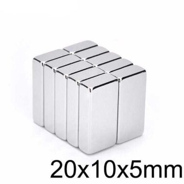 20X10x5mm Neodyum Güçlü Mıknatıs - Neodim Magnet - Görsu Elektronik