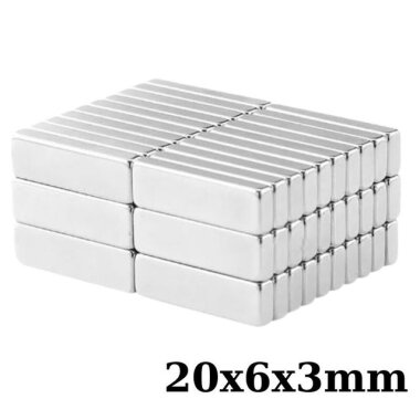 20x6x3mm Neodyum Güçlü Mıknatıs - Neodim Magnet - Görsu Elektronik