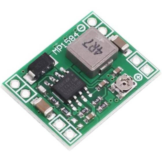 24V-12V / 9V-5V Sabit Çıkış 3A Ayarlanabilir Voltaj Düşürücü Regülatör Modülü MP1584EN - 2
