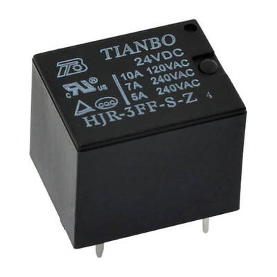 24V Minyon Spot Tianbo Röle (24V 10A) - HJR-3FF-S-Z-4/24VDC - 1