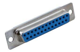 25 Pin İğne Ayak Dişi D-Sub Konnektör - 1