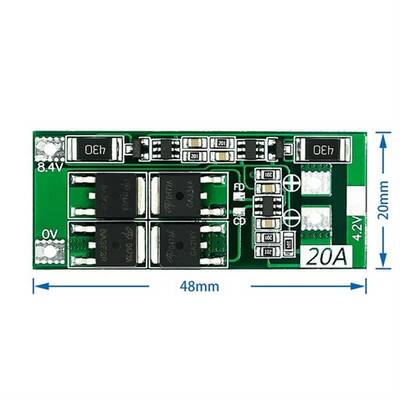 2S 20A 18650 Lipo Pil Balans Devresi BMS Modülü - 1