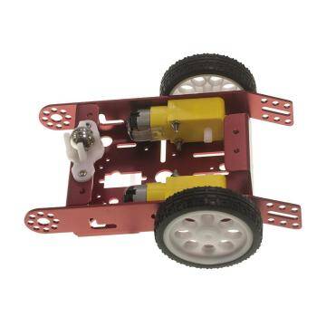2wd mBot Alüminyum Araç Kiti - Kırmızı (Motor ve Tekerlek Dahil) - 2