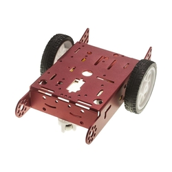 2wd mBot Alüminyum Araç Kiti - Kırmızı (Motor ve Tekerlek Dahil) - 1