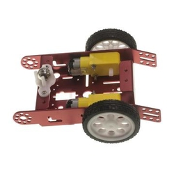 2wd mBot Alüminyum Araç Kiti - Kırmızı (Motor ve Tekerlek Dahil) - Thumbnail