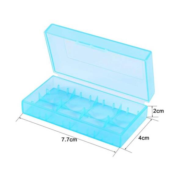 2x18650 Pil Saklama Kutusu - Mavi - 3