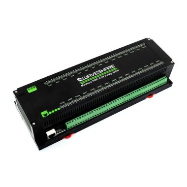 30 Kanallı Ethernet Röle Modülü - Modbus RTU/Modbus TCP Protokolü- PoE Ethernet Port - WaveShare