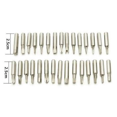 30 Parça Elektronikçi Tornavida Seti Kutulu - 4