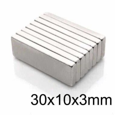 30X10x3mm Neodyum Güçlü Mıknatıs - Neodim Magnet - Görsu Elektronik