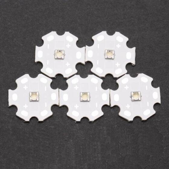 3535 365-370nm Mor 3W 120 Derece Power Led Top Başlıklı - 3