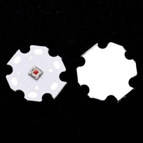 3535 Bitki Kırmızı 3W 120 Derece Power Led Top Başlıklı - 2