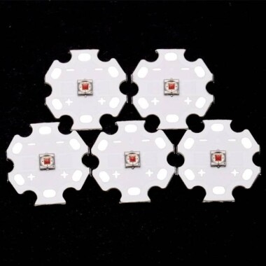 3535 Bitki Kırmızı 3W 120 Derece Power Led Top Başlıklı - 3