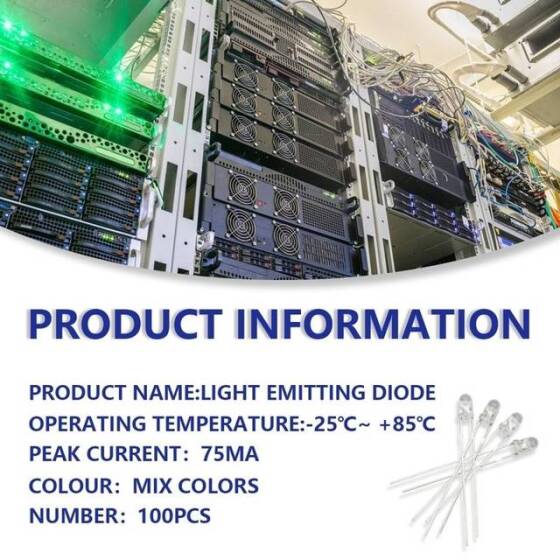 3V 20mA 3mm Şeffaf RGB Hızlı Flaşör Led 18mm Bacak Uzunluğu - 4