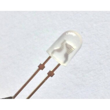 3V 20mA 546 Beyaz Oval Led 18mm Bacak Uzunluğu - 5