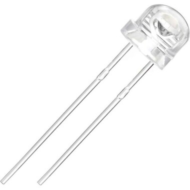 3V 20mA 5mm Beyaz Mantar Led 18mm Bacak Uzunluğu - 4