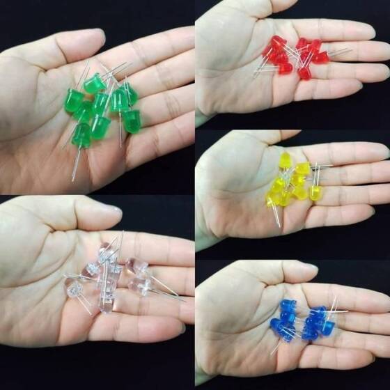 3V 20mA 8mm Beyaz Led 28mm Bacaklı - 3