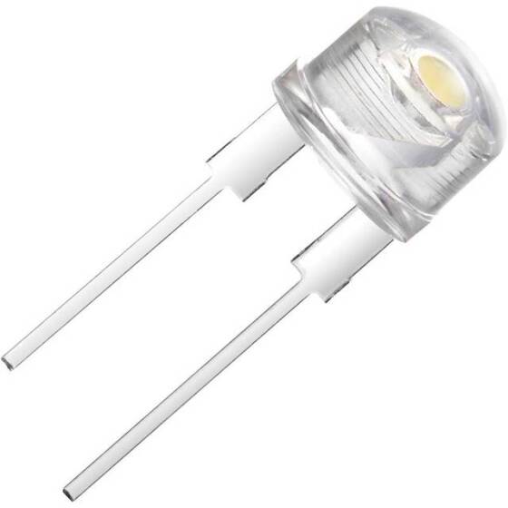 3V 20mA 8mm Şeffaf Yeşil Led 18mm Bacaklı - 4