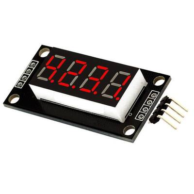 4 Digit Led Display Saat Modül TM1637 - Kırmızı - 1