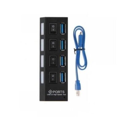 4 Port USB 3.0 Çoklayıcı On Off Anahtarlı - Görsu Elektronik