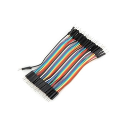 40 Adet Erkek-Erkek Jumper Kablo 10cm - 1
