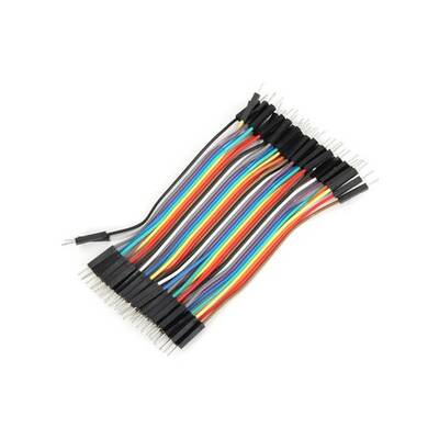 40 Adet Erkek-Erkek Jumper Kablo 10cm - 1