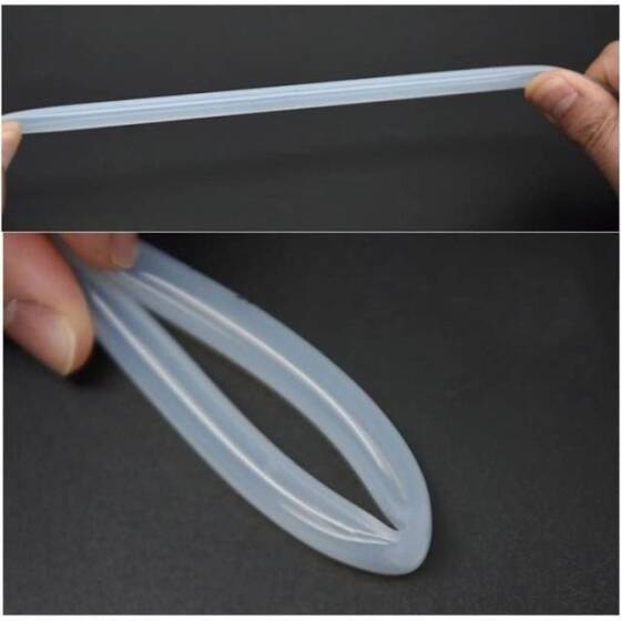 5 Metre Esnek Kauçuk Şeffaf Hortum - Silikon Tüp ID 4mm X 8mm OD - 3