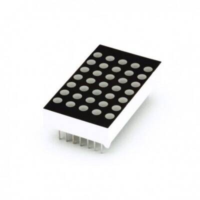 5x7 Dot Matrix - Anot - 3mm - Kırmızı - 1