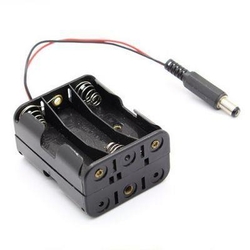 6'lı AA Pil Yuvası - Çift Taraflı ve Jack Çıkışlı - China