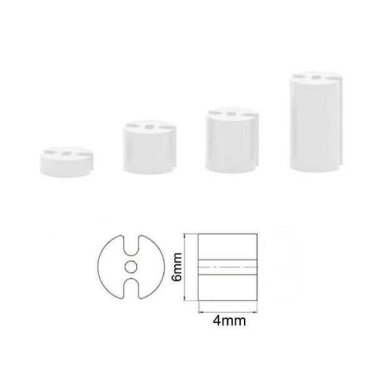 6x4mm 3 Pin Led Distans (Standoff) - Beyaz - Görsu Elektronik