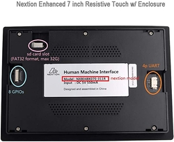 7.0 Inch Nextion HMI Rezistif Dokunmatik LCD Ekran ve Muhafaza - 800x400 - 32MB Hafıza NX8048K070-011R - Thumbnail