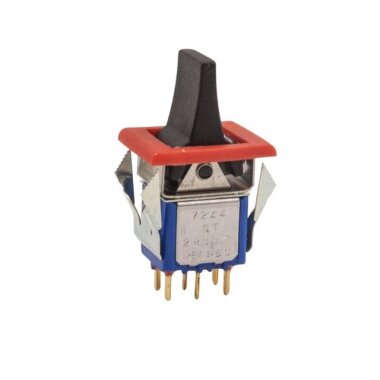 7244 ON-OFF-ON Yaylı 6 Pin Toggle Switch - Apem